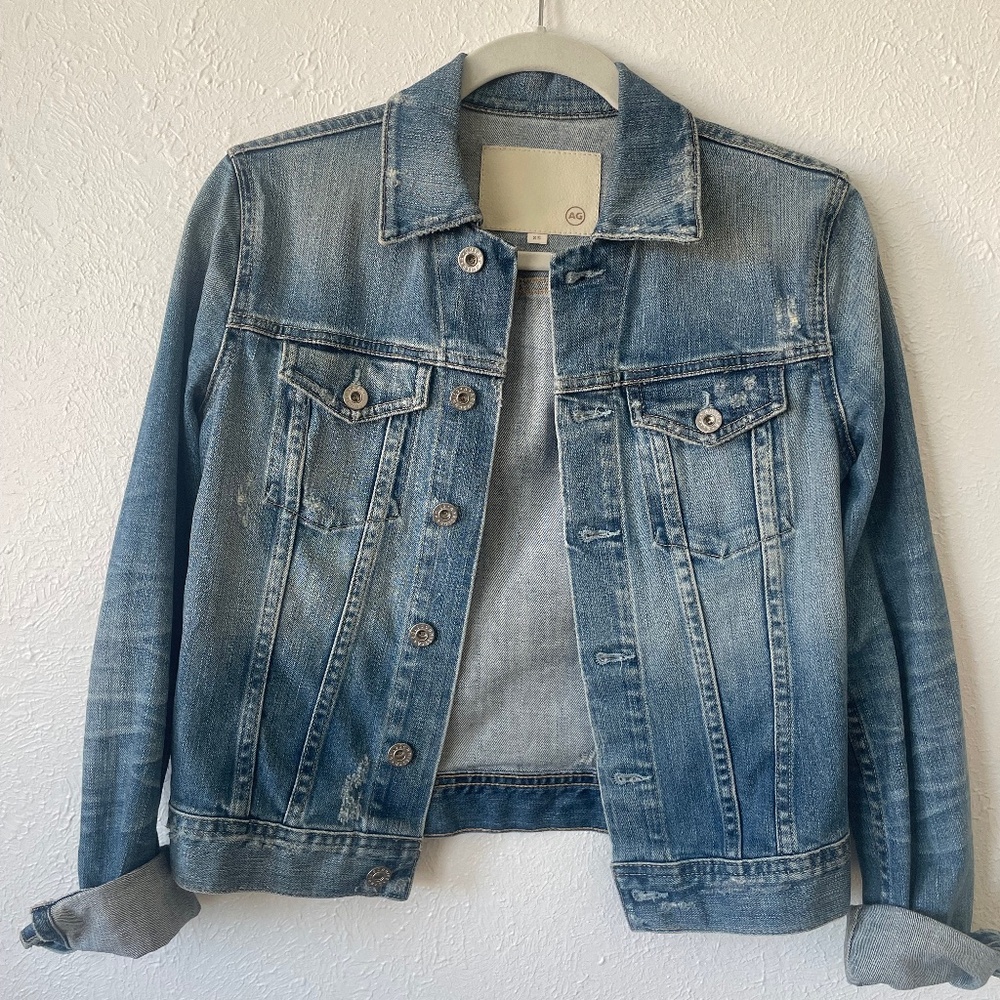 EUC AG Distressed Jean Jacket (XS)